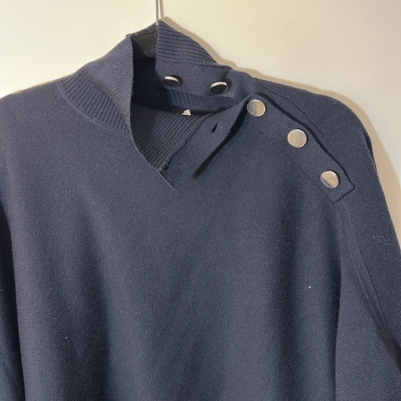 BOSS Landara Poncho Navy - Picture 15 of 15